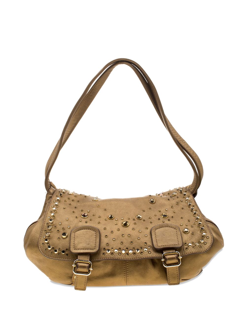 studded leather shoulder bag