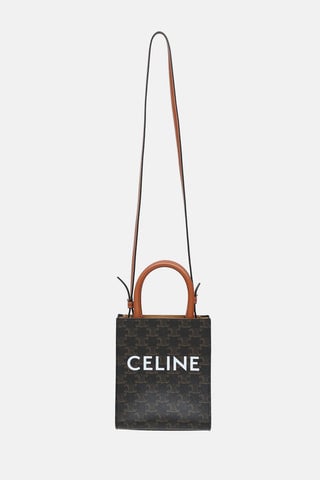 Triomphe Mini Cabas Vertical Tote Bag