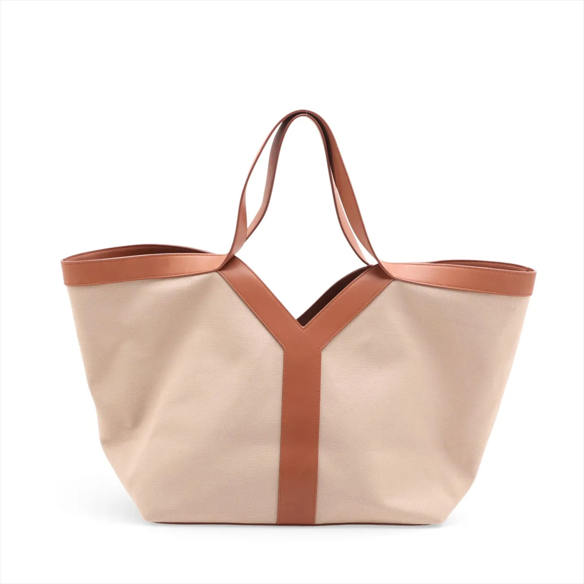 Saint Laurent Paris Y tote 817602 Canvas & Leather Tote bag Brown
