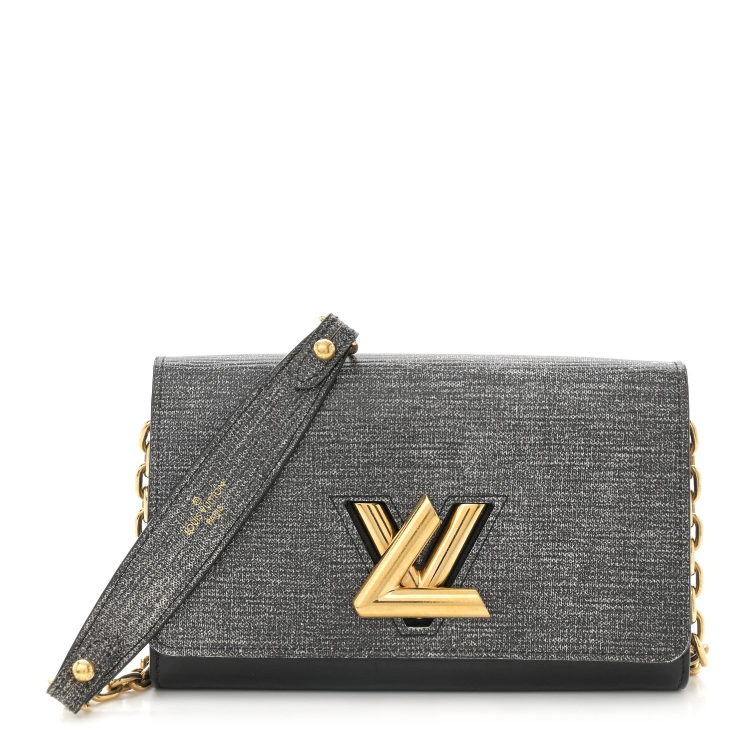 Louis Vuitton Epi Twist Chain Wallet Denim Dark