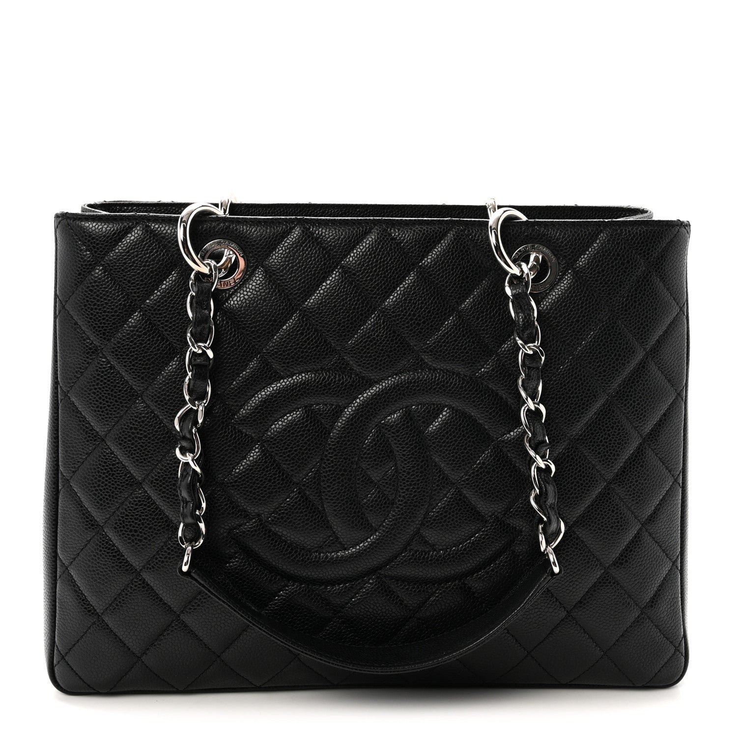 Chanel Caviar Quilted Grand Shopping Tote GST Black