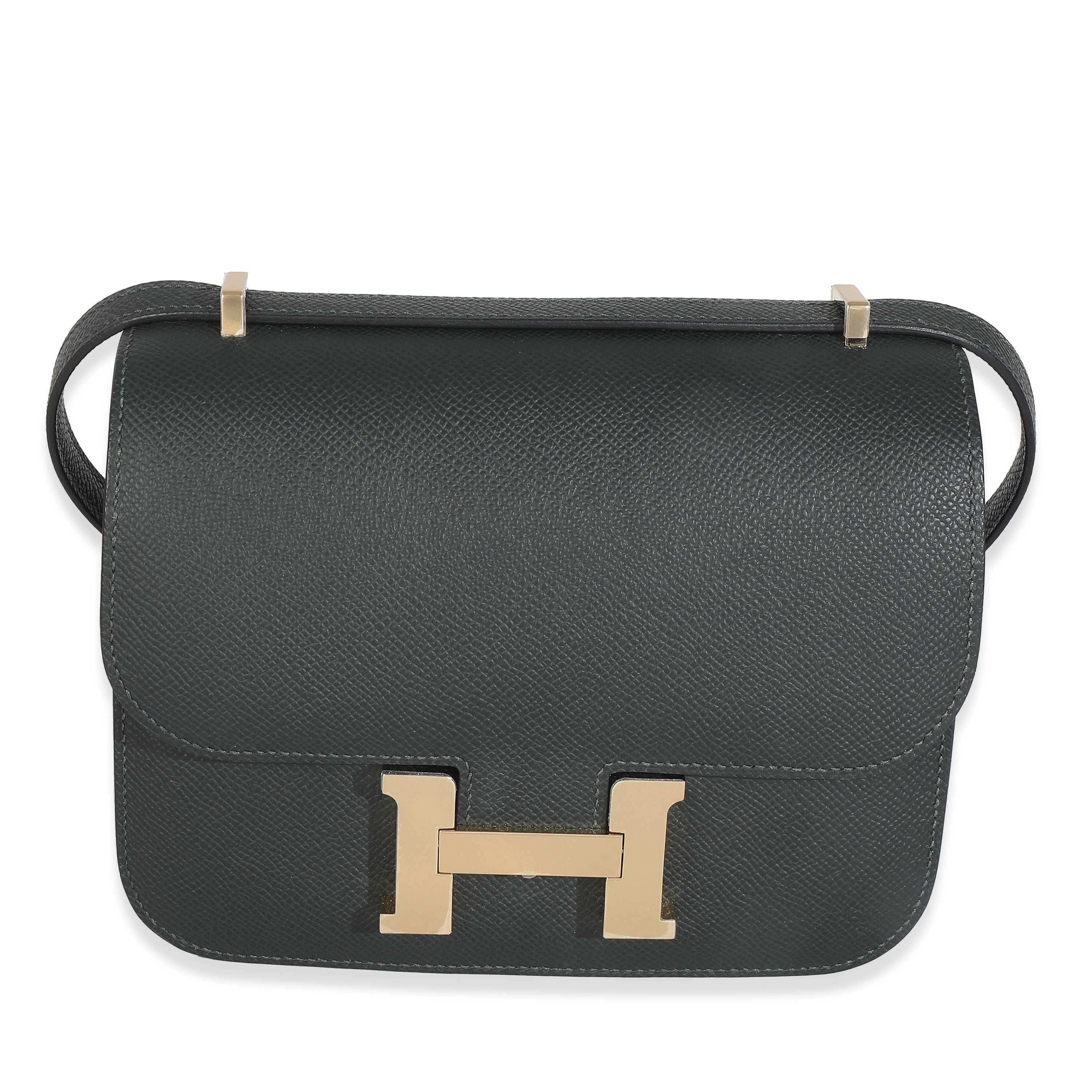 Hermes Vert Fonce Epsom Constance 18 GHW