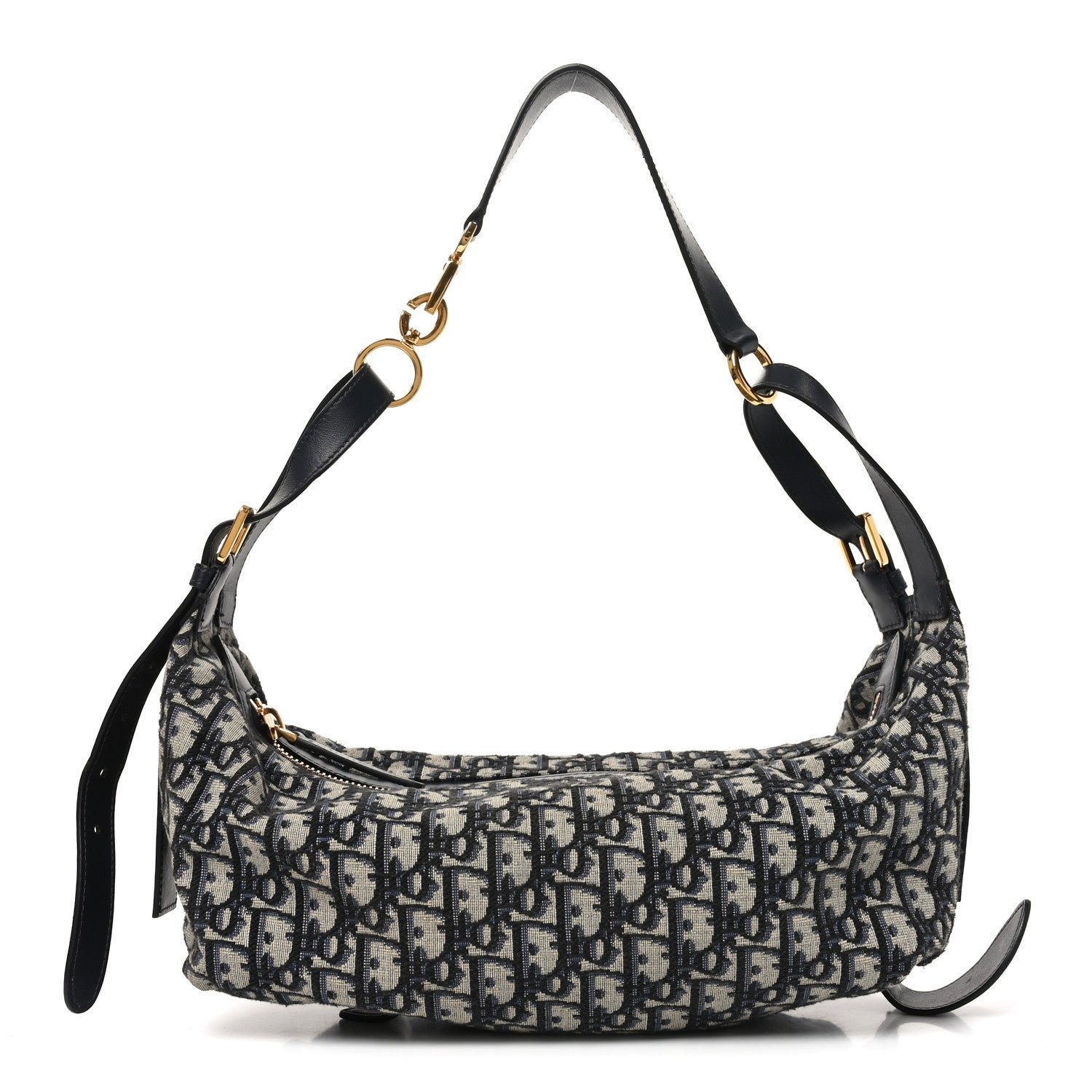 Christian Dior Oblique Large D-Journey Bag Blue