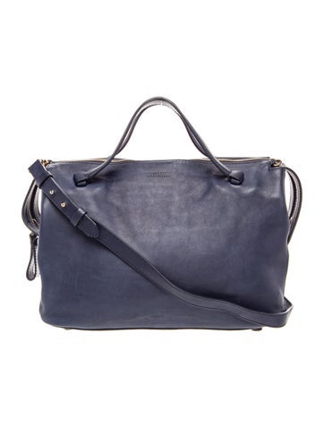 Leather Top Handle Bag
