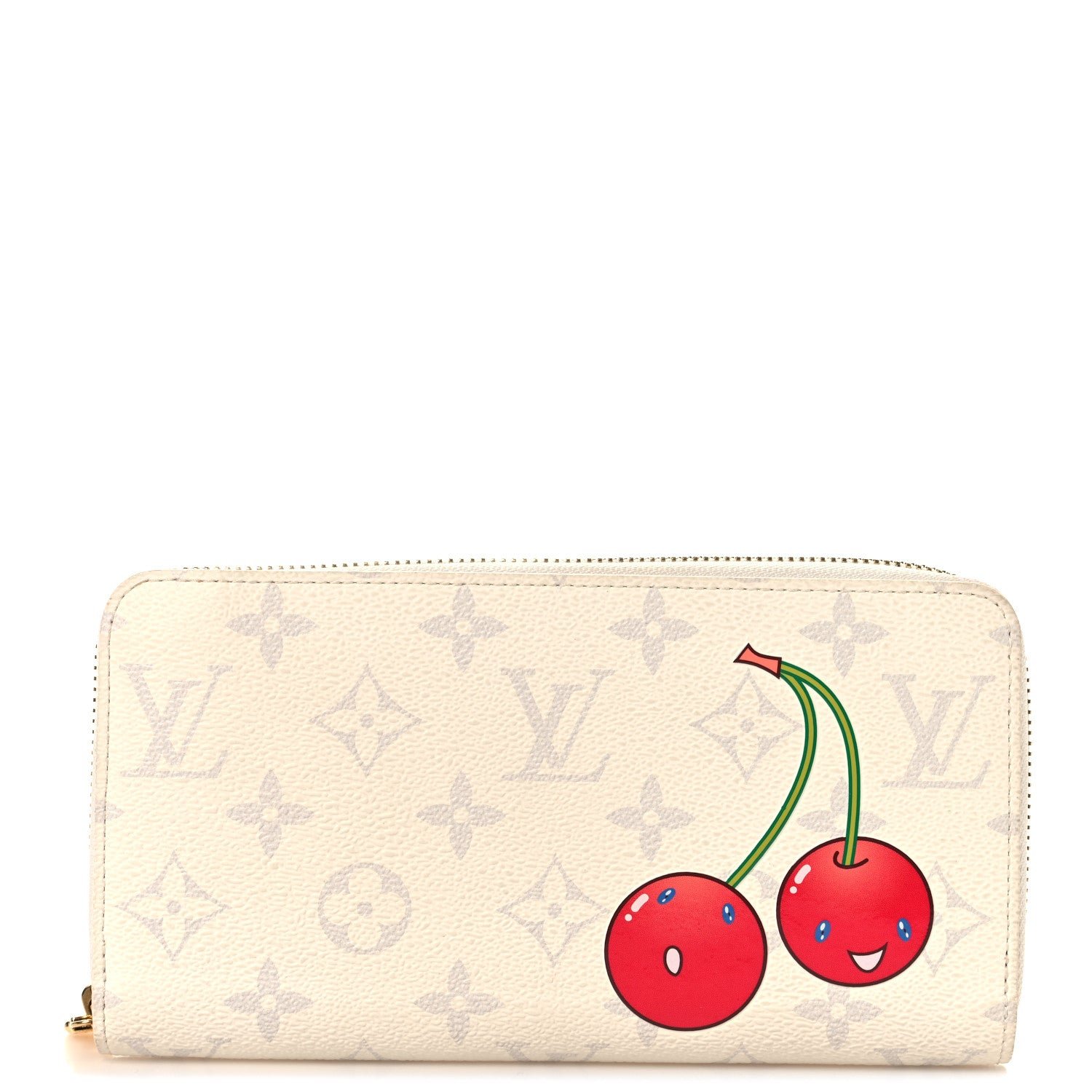 Louis Vuitton LV X TM Monogram Cerises Zippy Wallet White