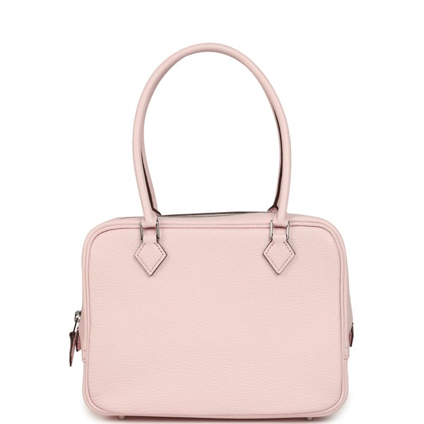Hermes Mini Plume 21 Bag Rose Darling Chevre Palladium Hardware