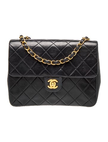 Quilted Square Single Flap Bag