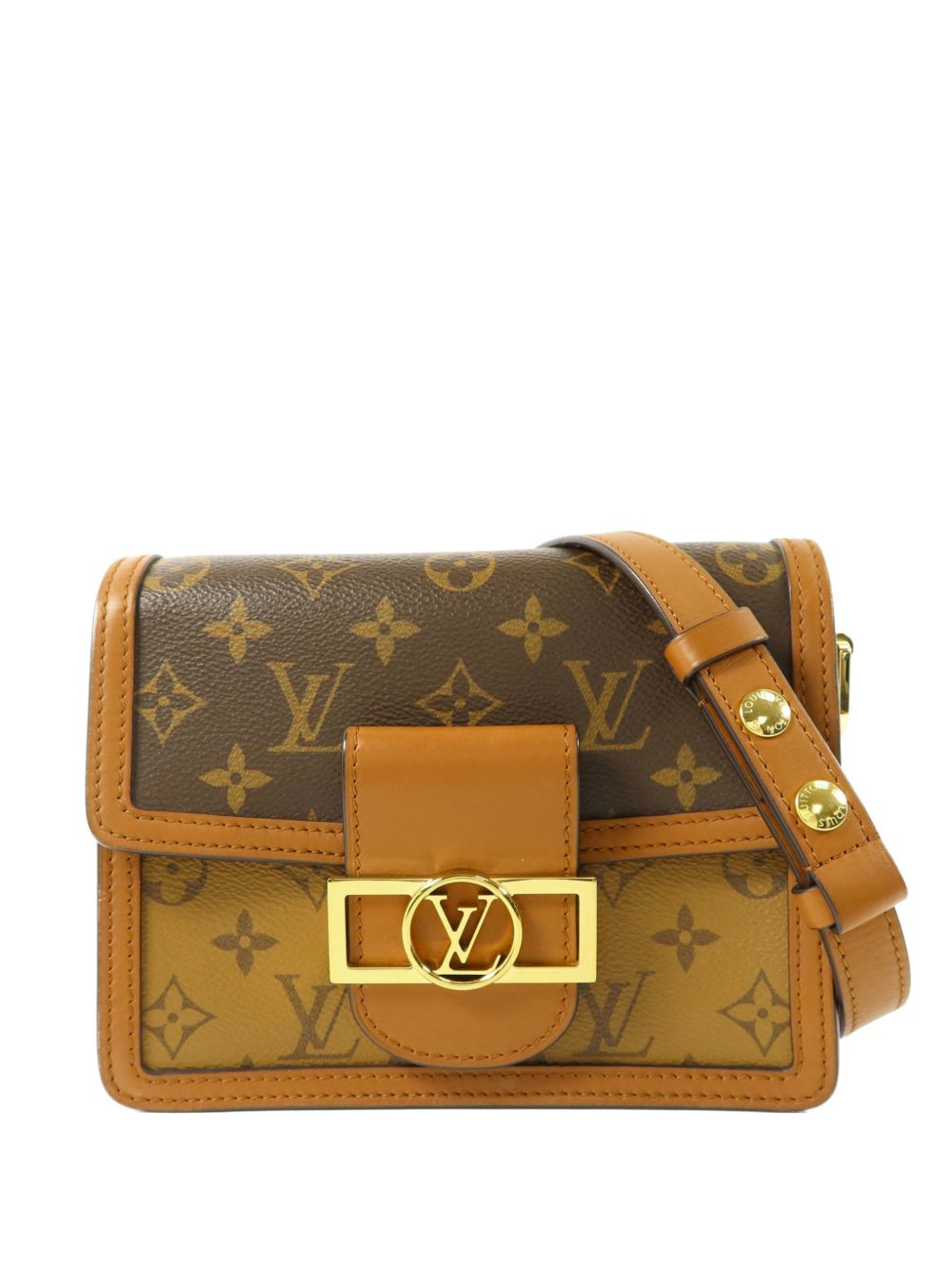mini Dauphine Monogram Reverse canvas shoulder bag