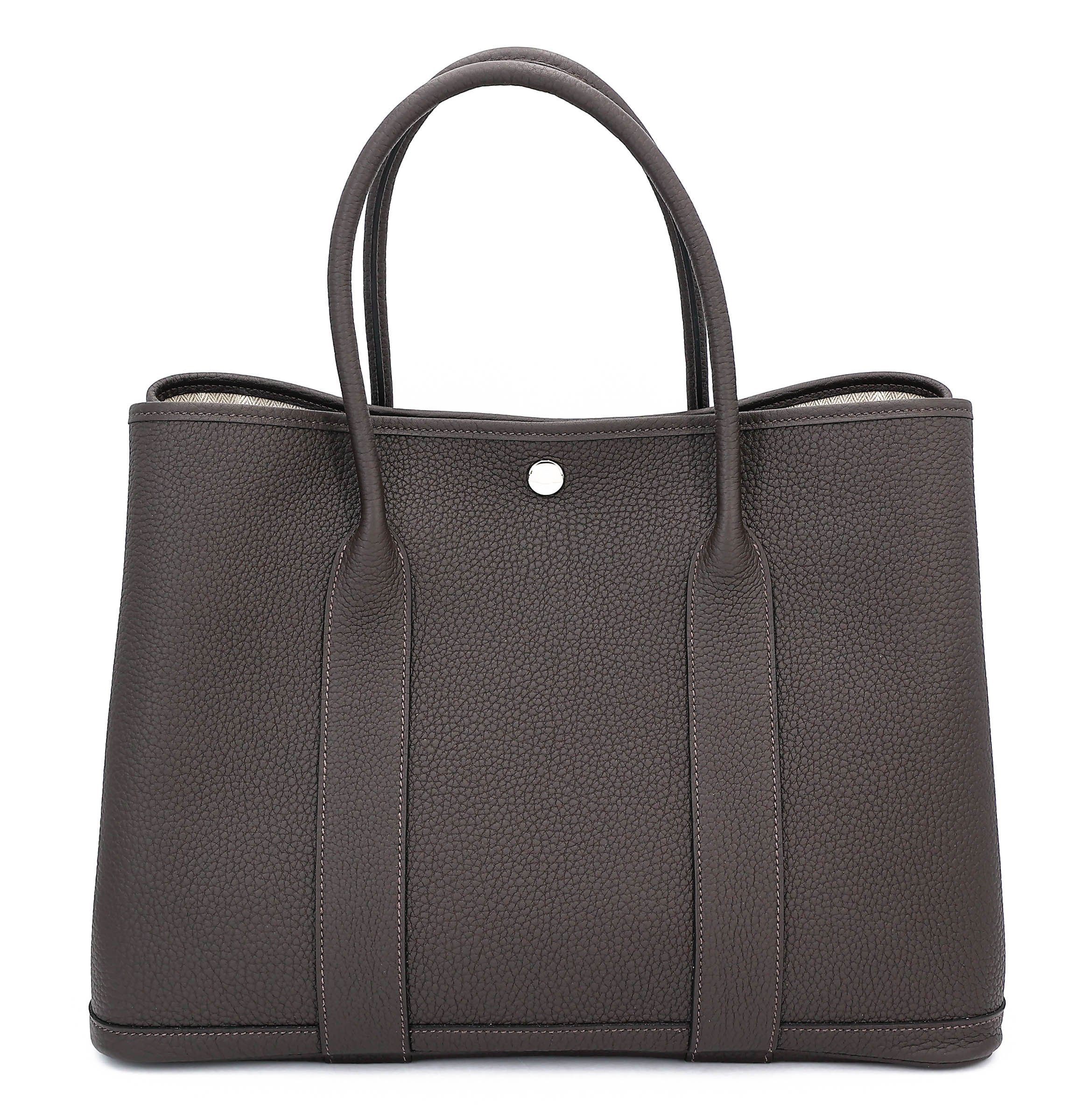 Hermes Unused ( Rank NS ) HERMÈS Garden Party PM Ebene (46) Negonda Palladium hardware W (2024)