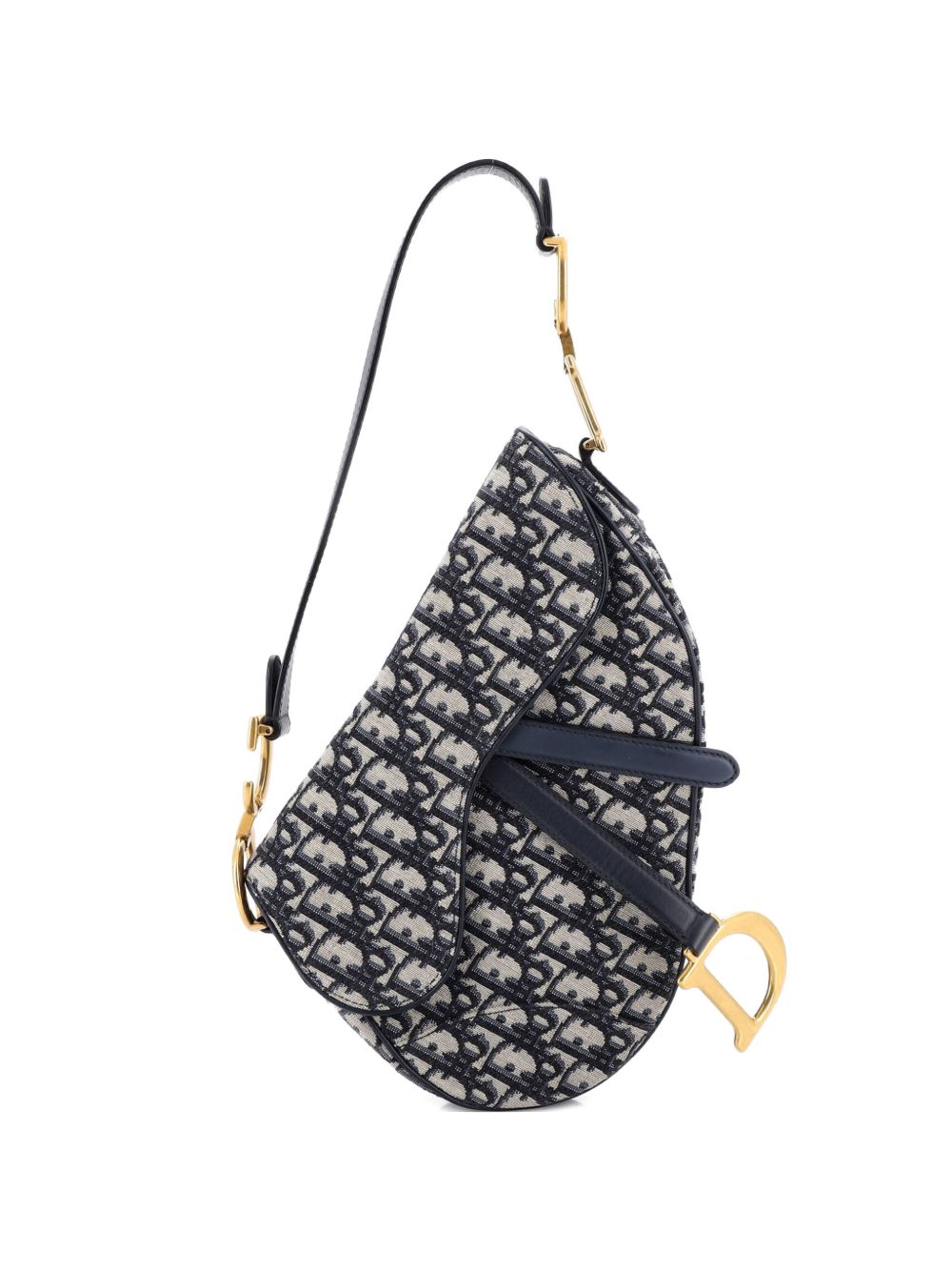 Dior Saddle Handbag Oblique Canvas Medium shoulder bag