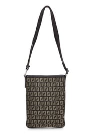 Fendi Brown Zucchino Canvas Crossbody