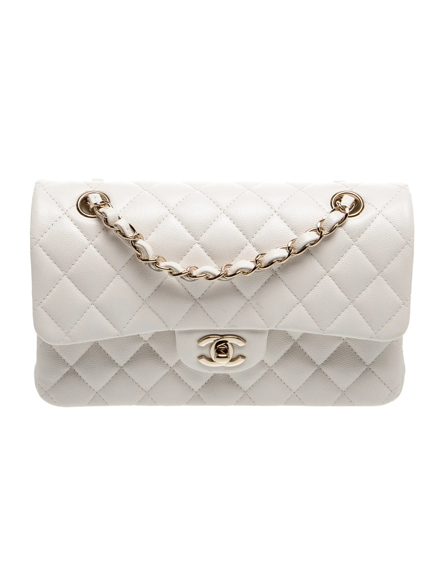 Quilted Caviar Classic Small Double Flap Bag