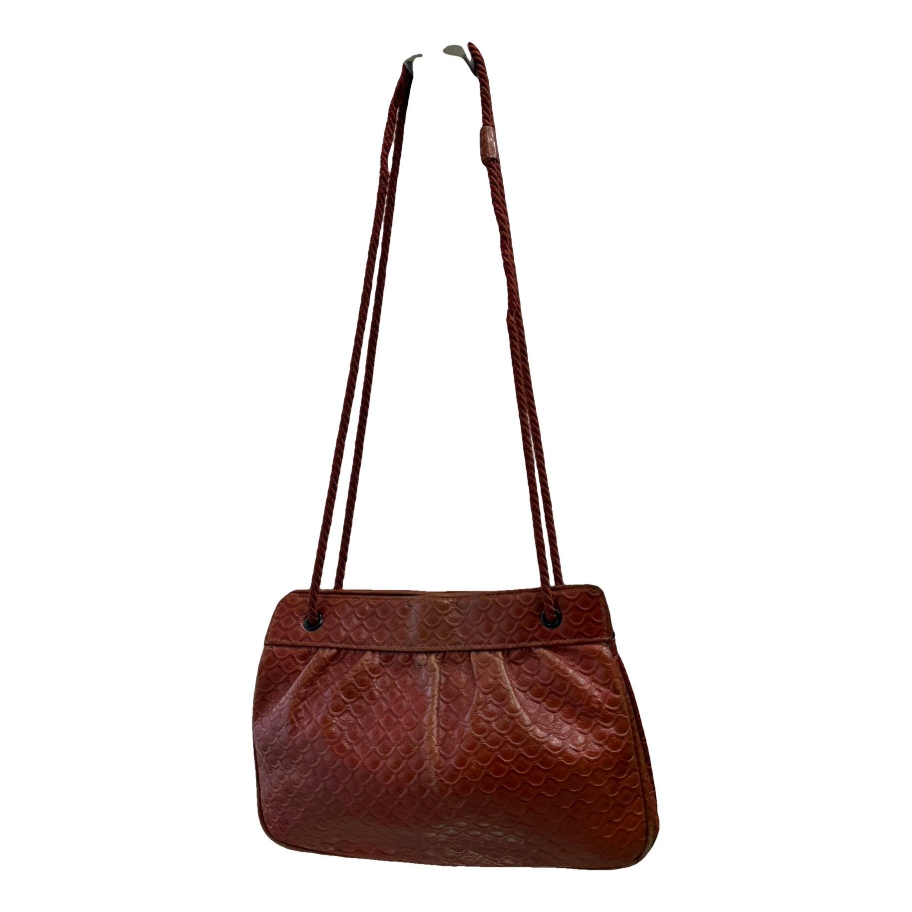 Leather clutch bag