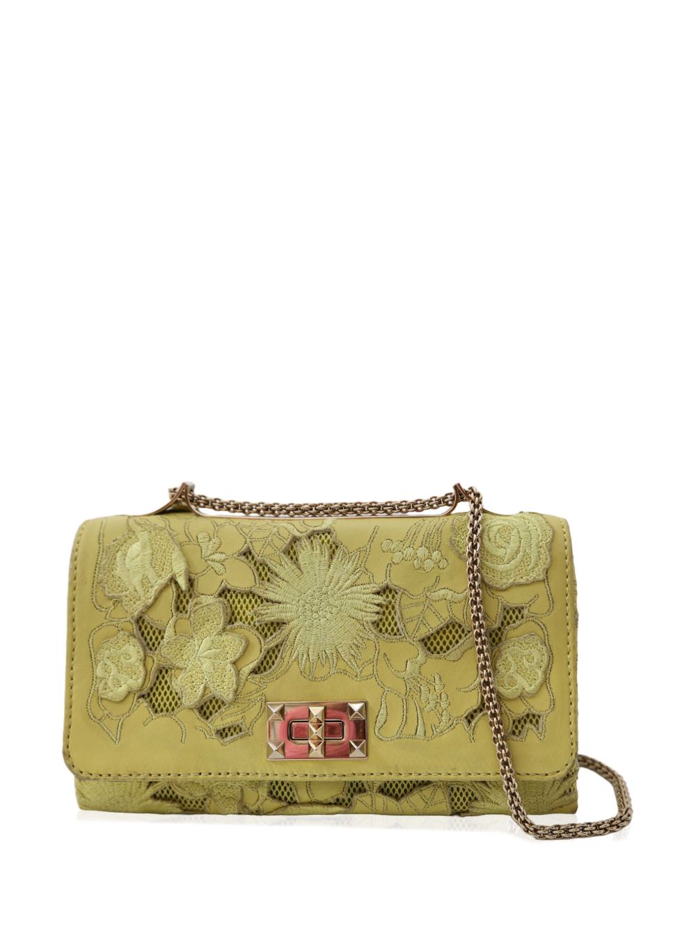 embroidered shoulder bag