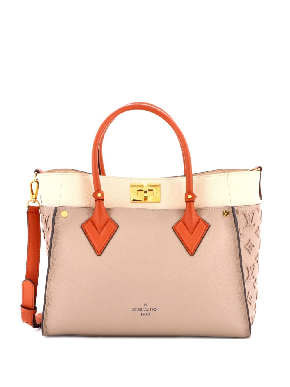 On My Side Monogram Tuffetage Leather MM tote bag