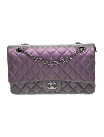 Classic Medium Iridescent Double Flap Bag