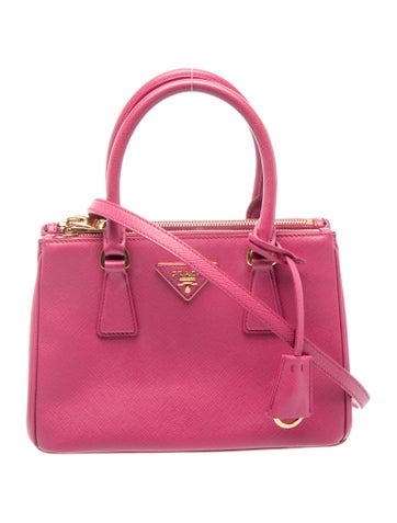 Saffiano Leather Saffiano Lux Leather Galleria Double Zip Small
