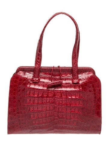 Crocodile Top Handle Bag