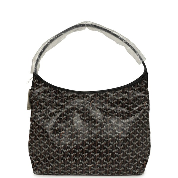 Goyard Goyard Goyardine Black Boheme Hobo Bag Palladium Hardware