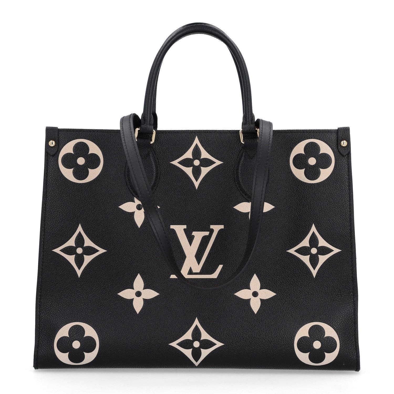 Louis Vuitton Empreinte Monogram Giant Onthego MM Black Beige