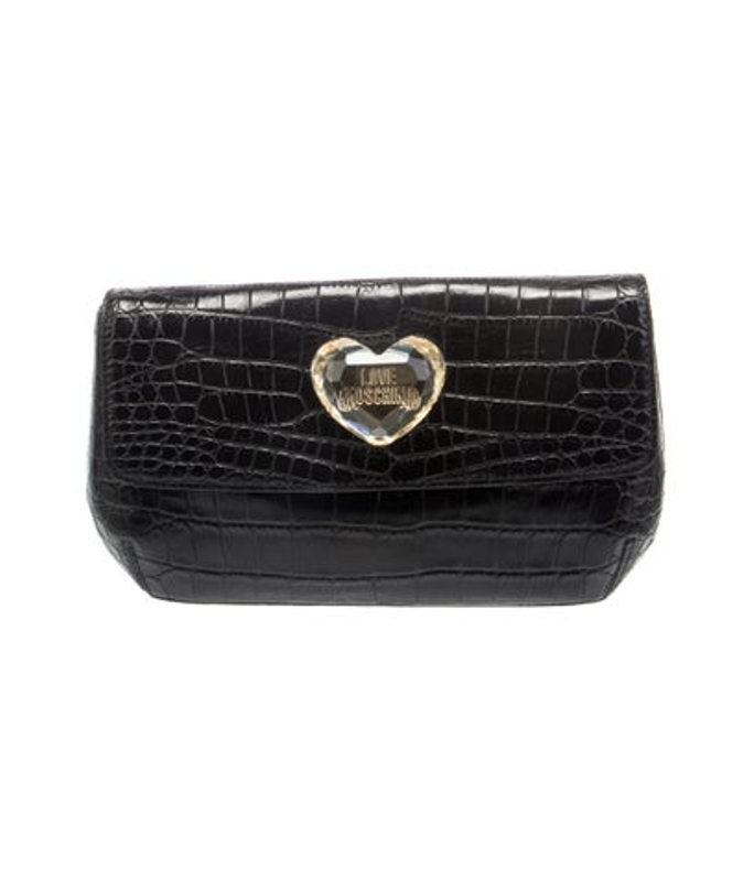 Moschino Leather Clutch