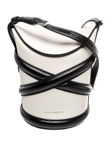 Leather The Curve Bucket Bag Small
