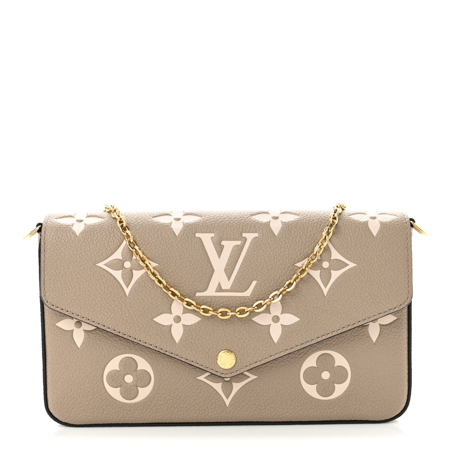 Louis Vuitton Empreinte Monogram Giant Felicie Pochette Tourterelle Creme