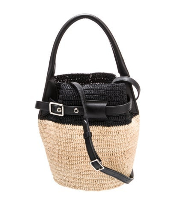 Celine Raffia Big Bucket W Strap