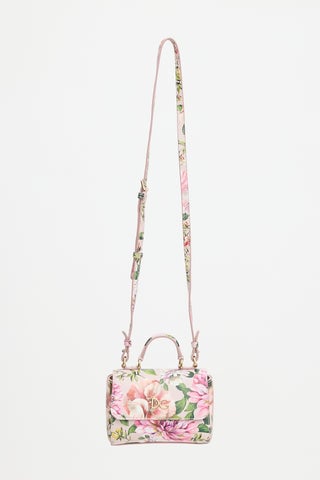 Leather Floral Crossbody Bag