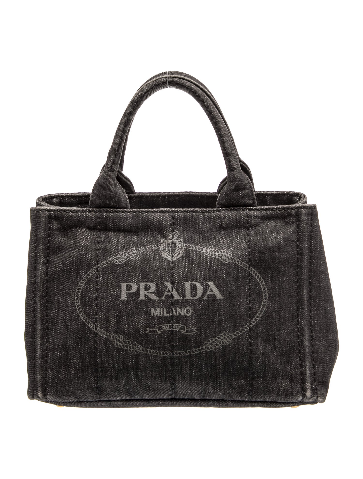 Enameled Metal Triangle Tote
