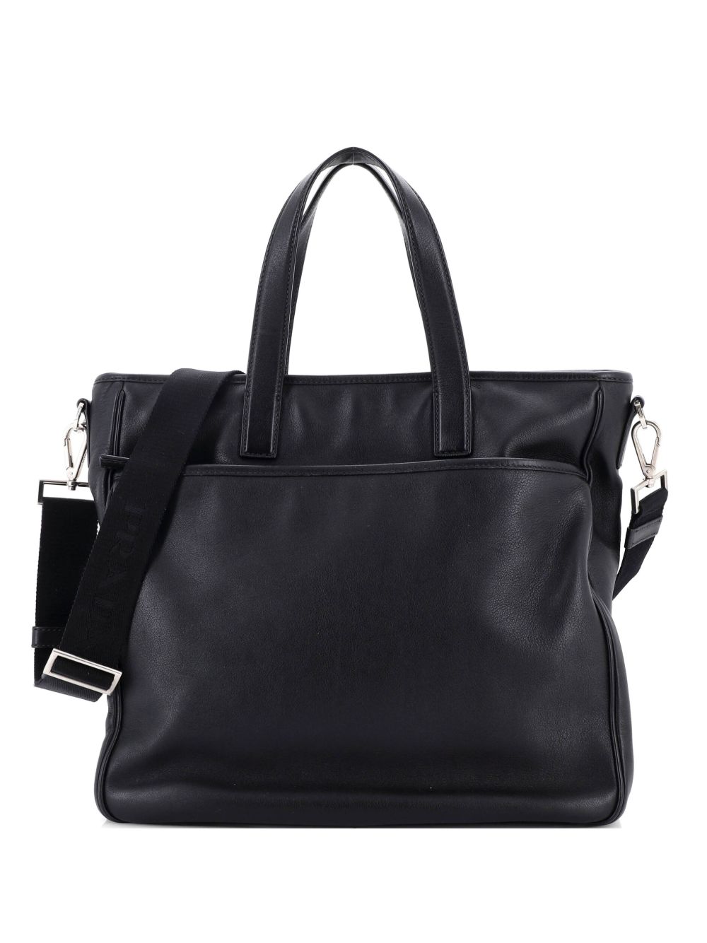 Convertible Front Pocket Briefcase Leather Medium tote bag