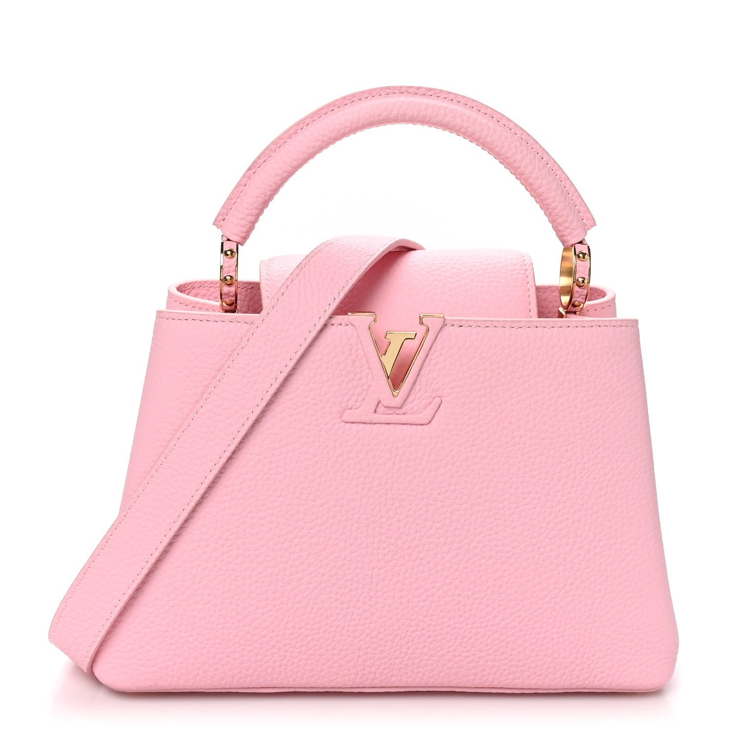 Louis Vuitton Taurillon Capucines BB Rose Jasmin