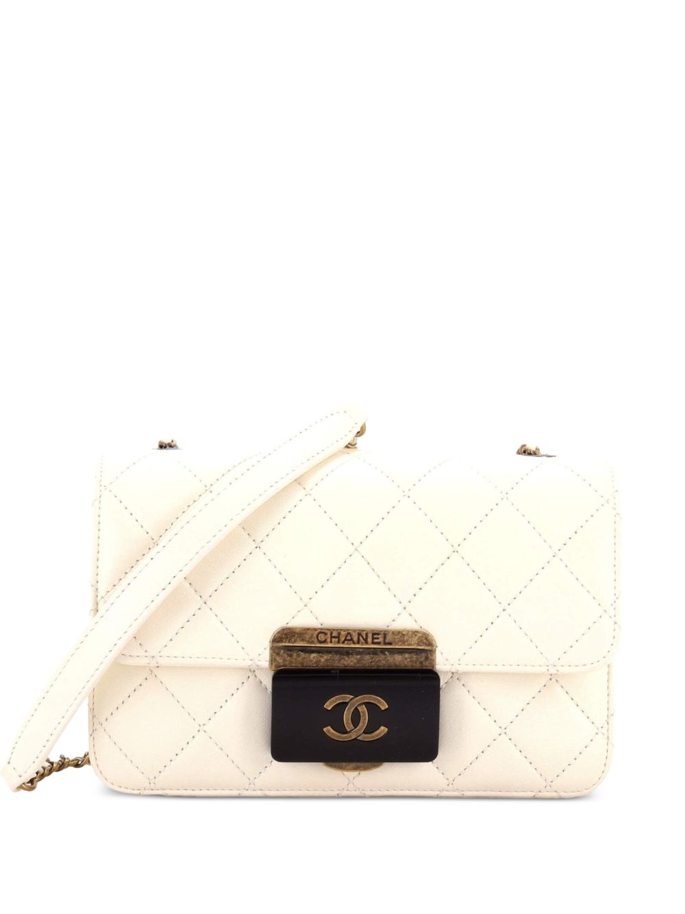 Beauty Lock Flap Bag Quilted Sheepskin Mini crossbody bag