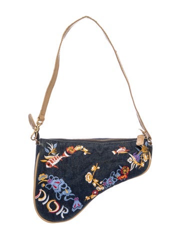 Denim Saddle Pochette Mini Vintage