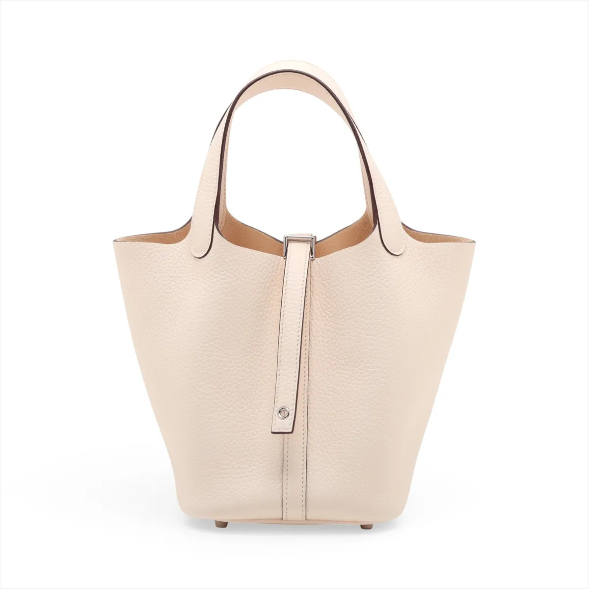 Hermès Picotin Lock 18 PM Taurillon Clemence Nata Silver Metal Fittings