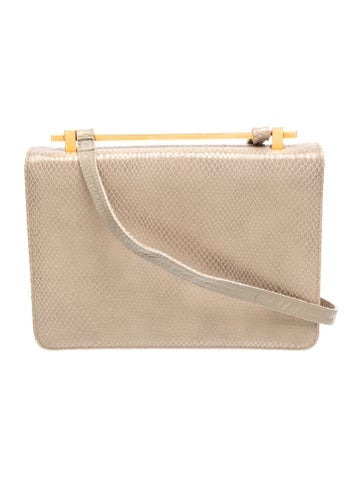 Embossed Leather Crossbody Bag