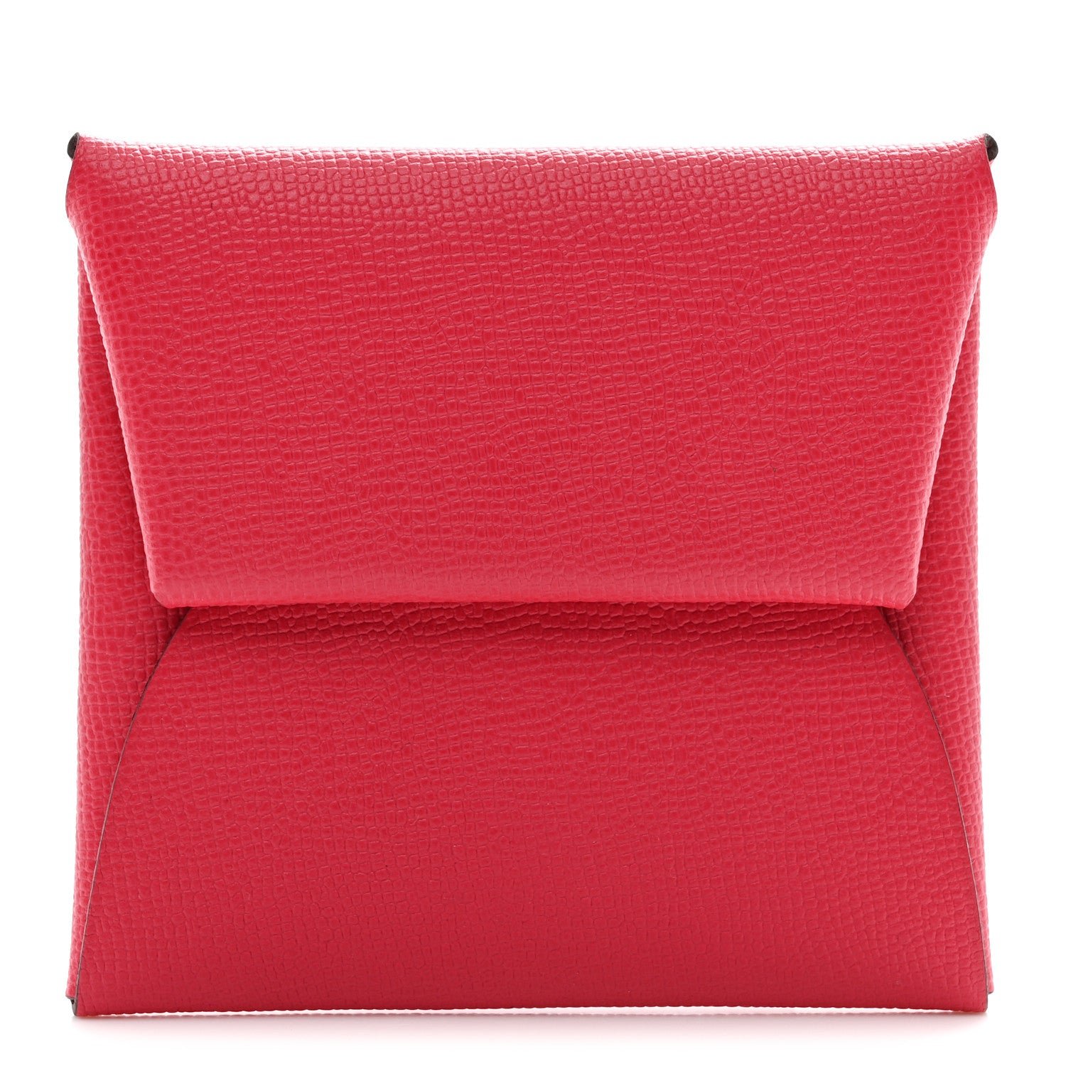 Hermes Hermes Madame Calfskin Bastia Coin Purse Rose Extreme