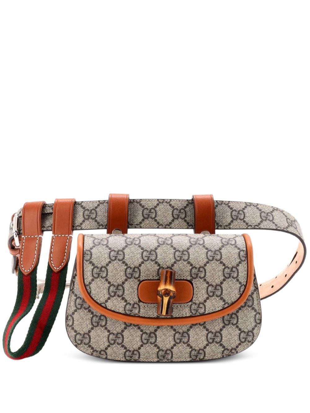 Bamboo 1947 GG Coated Canvas Mini belt bag