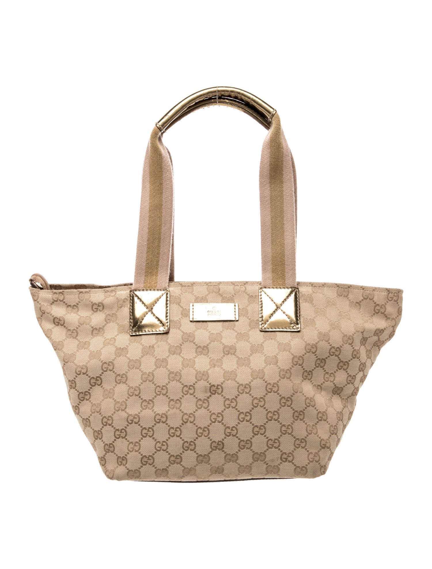 GG Canvas Sherry Line Tote Medium