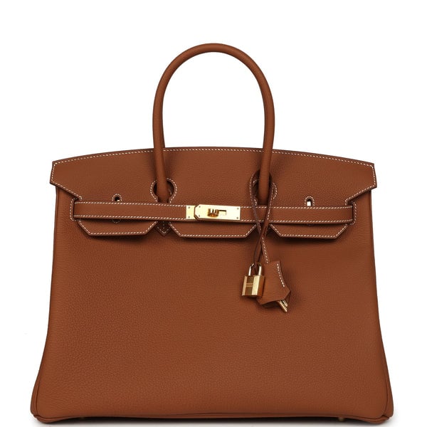 Hermes Hermes Birkin 35 Gold Togo Gold Hardware
