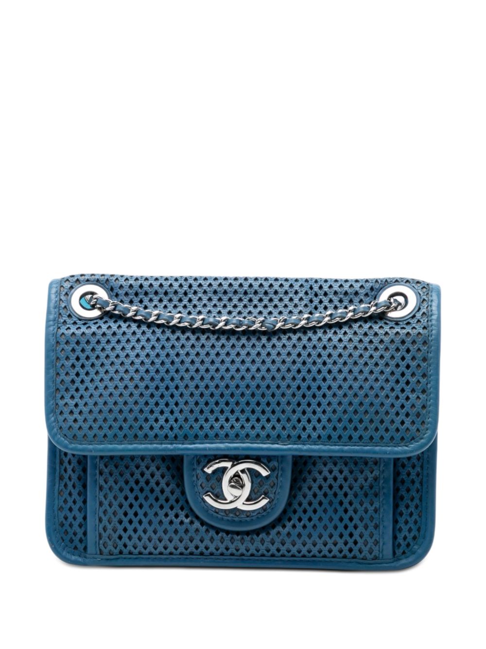 2012-2013 Small Perforated Calfskin Up In The Air Flap shoulder bag