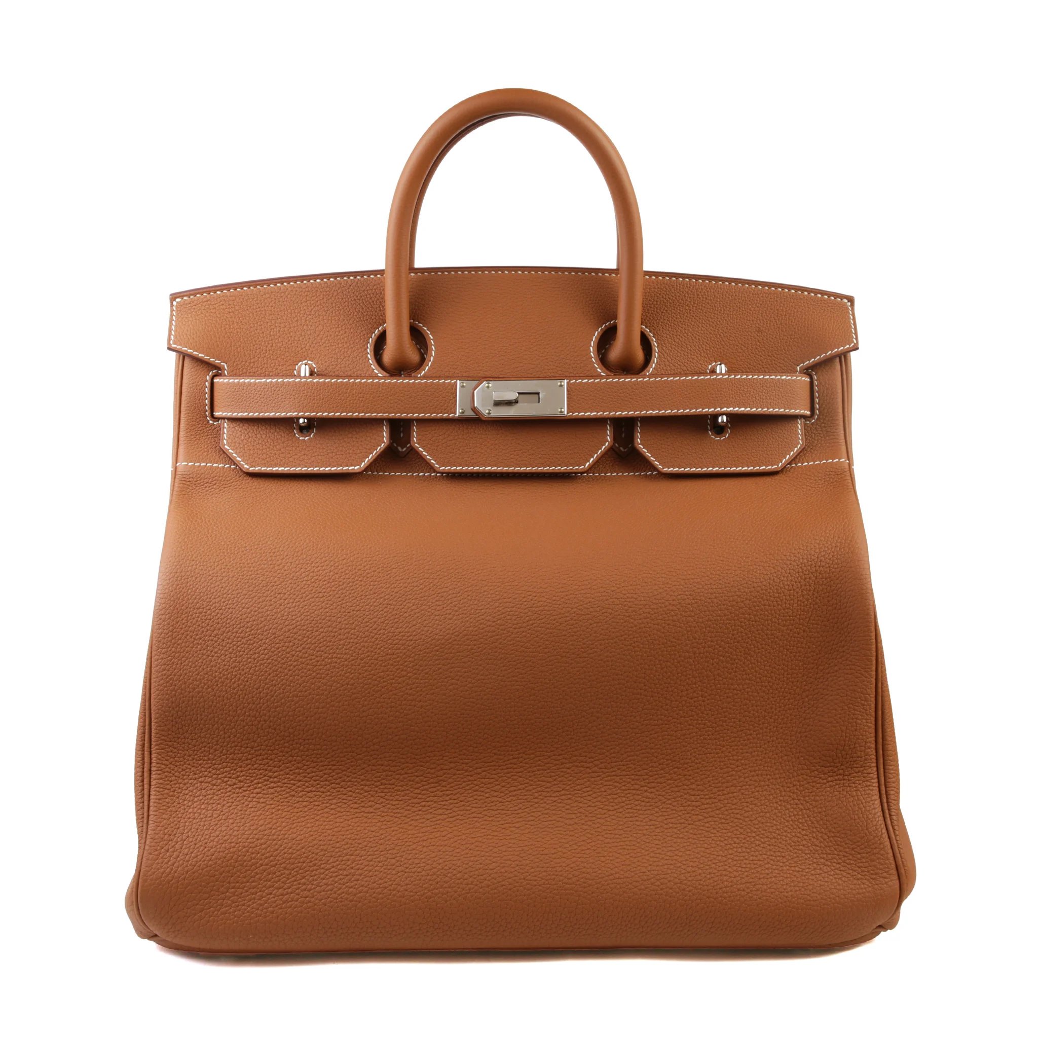 Excellent ( Rank SA ) HERMÈS Haut à Courroies HAC 40 Gold (37) Togo Palladium hardware U (2022)