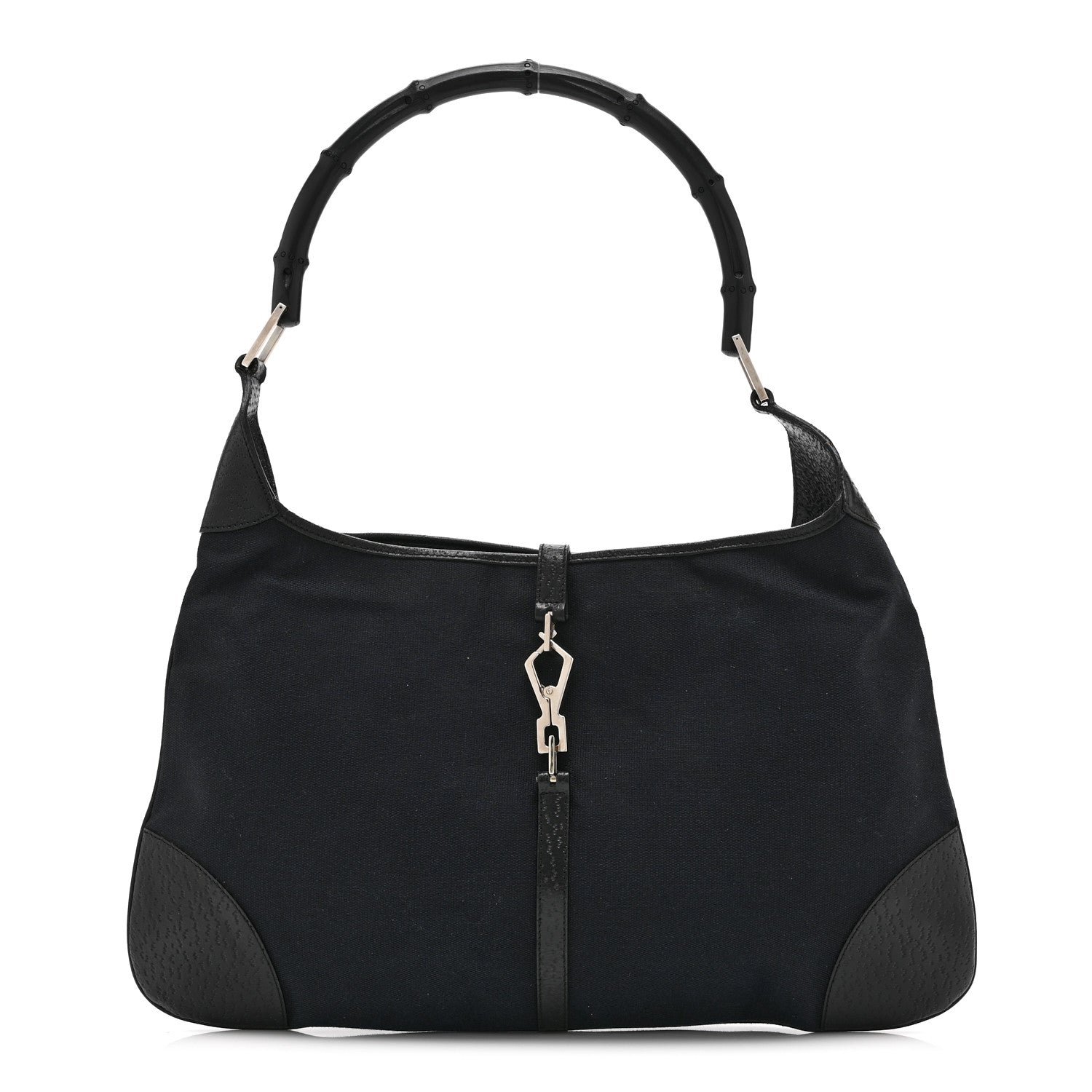 Gucci Canvas Small Jackie O Hobo Black