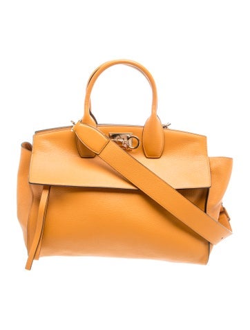 Leather Top Handle Bag