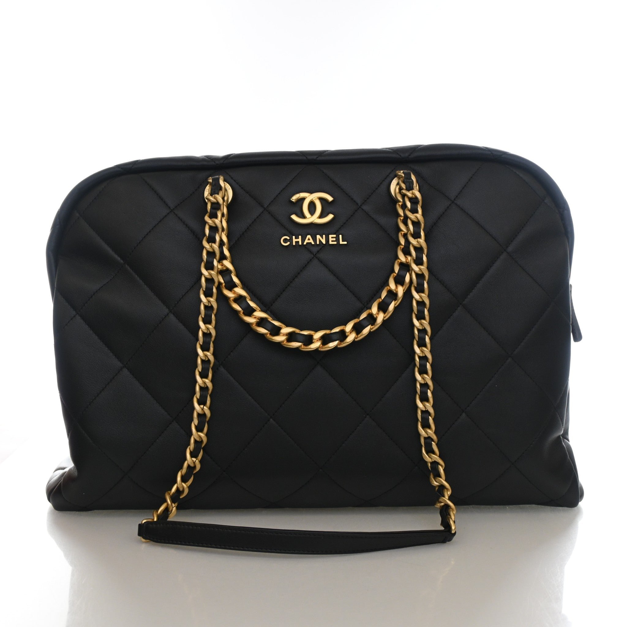Chanel Maxi Calfskin Travel Bowling Bag