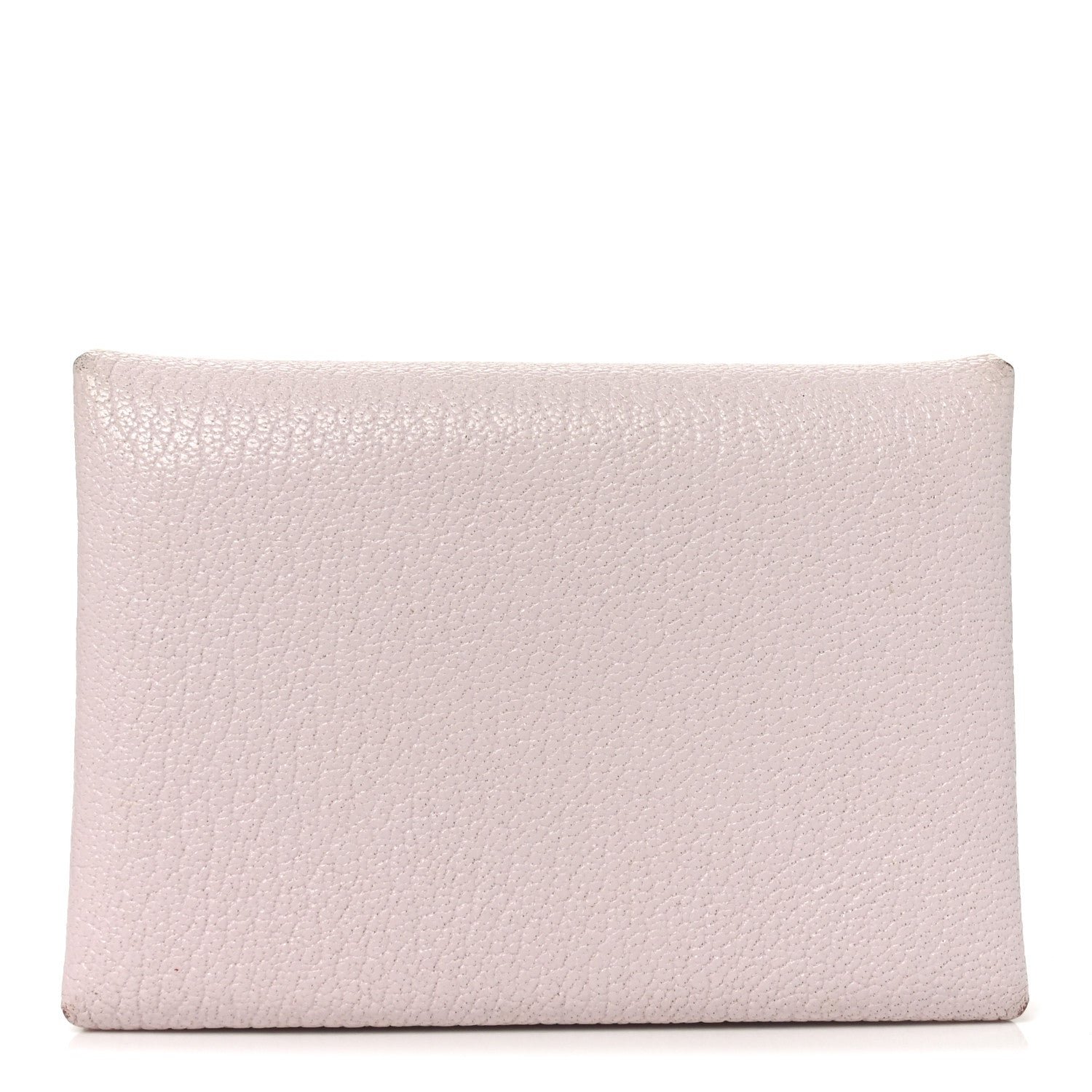 Hermes Hermes Chevre Mysore Calvi Duo Card Case Mauve Pale