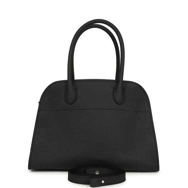 The Row Soft Margaux 10 Bag Night Navy Calfskin Silver Hardware