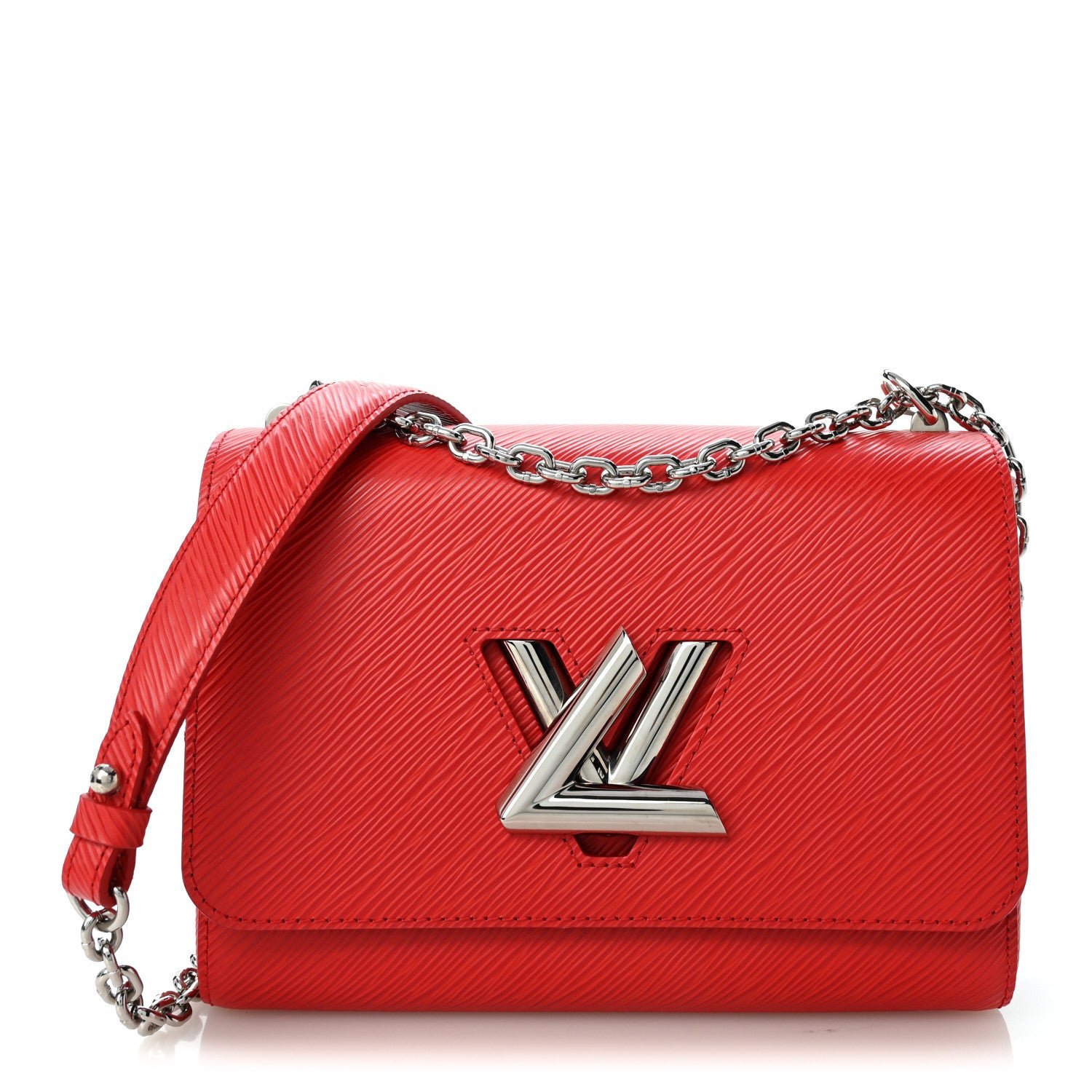 Louis Vuitton Epi Twist Shoulder Bag MM Coquelicot