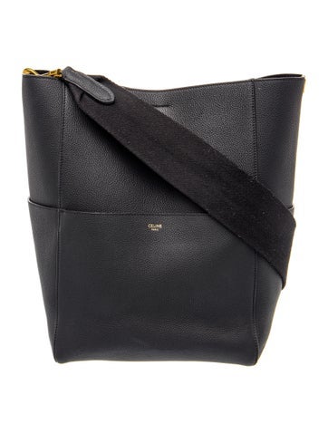 Celine Leather Seau Sangle