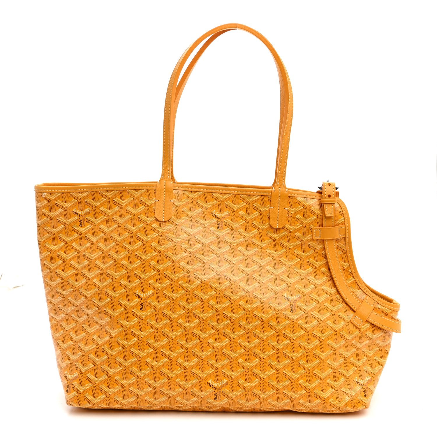 Goyard Goyardin Chien Gris Pet Carrier Yellow